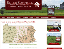 Tablet Screenshot of beiler-campbellfarms.com